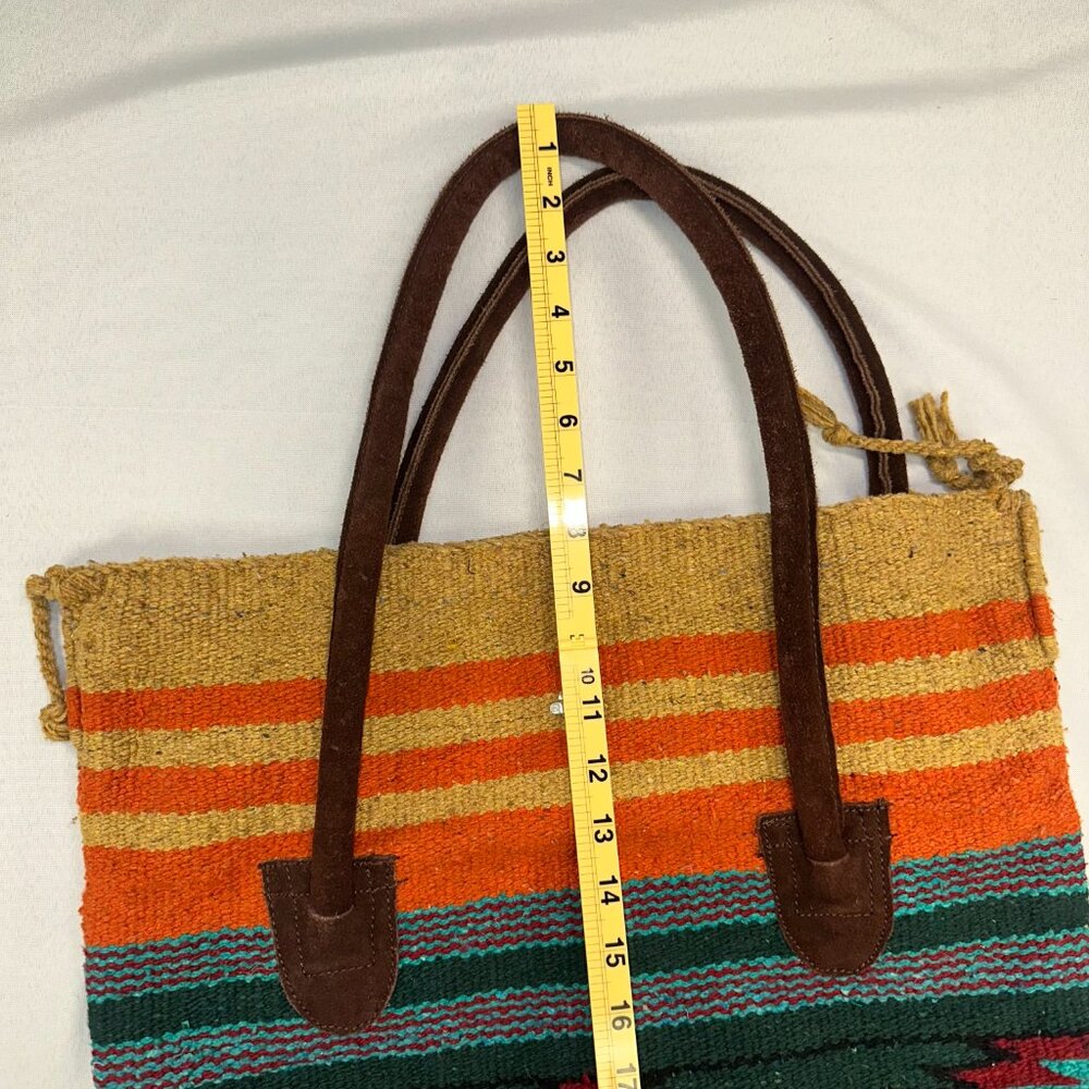 El Paso Saddle Blanket Purse Western Southwestern Colorful Native American - Picture 11 of 12